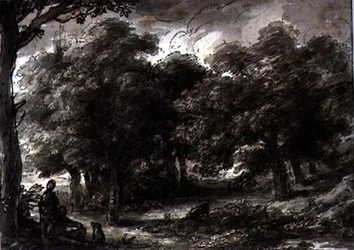 Bosrijk Landschap, met Figuren