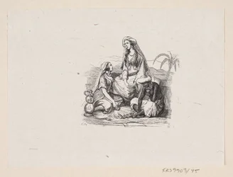 Illustratie voor "De vliegende koffer" in H.C. Andersen, "Sprookjes en verhalen", Deel 1