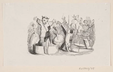 Illustratie voor "De standvastige tinnen soldaat" in H.C. Andersen, "Sprookjes en verhalen", Deel 1