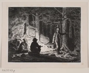 Illustratie voor "Een Zomernacht in Krogskoven"