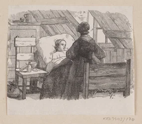 Illustratie voor "Vijf uit een Erwtenschil" in H.C. Andersen, "Sprookjes en Verhalen", Deel 2