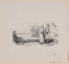 Illustratie voor "De Vlas" in H.C. Andersen, "Sprookjes en Verhalen", Deel 2