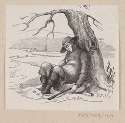 Illustratie voor "Onder de wilgenboom" in H.C. Andersen, "Sprookjes en verhalen", Deel 2