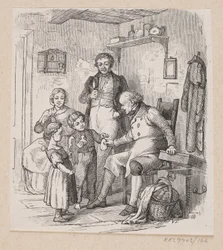 Illustratie voor "Onder de Wilg" in H.C. Andersen, "Sprookjes en Verhalen", Deel 2