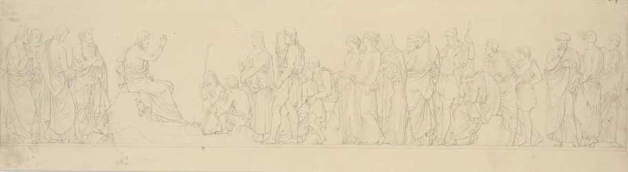 De Bergrede. Friescompositie met studie voor afwijkend reliëf in de Slotkerk
