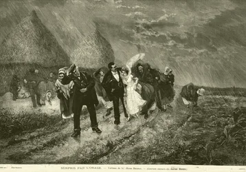 Verrast door het onweer