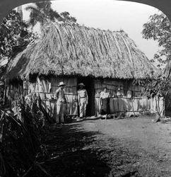 Een huis in het binnenland van het eiland Cuba