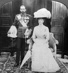 Koning George V en Koningin Mary, begin 20e eeuw