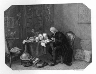 Petrus Camper, Nederlandse anatoom, antropoloog en natuuronderzoeker, ca. 1870
