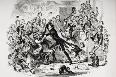 Illustratie voor Nicholas Nickleby van Charles Dickens