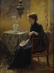 Dame in het zwart, 1889