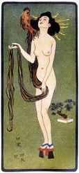 Jonge Japanse naakte - in Japanese doll van Félicien Champsaur, illustraties van Hanafusa Itcho, Parijs