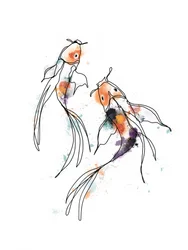 Kleurrijke Koi-harmonie
