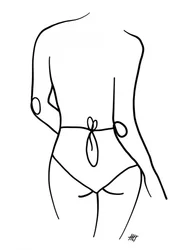 Elegante ruglijnillustraties
