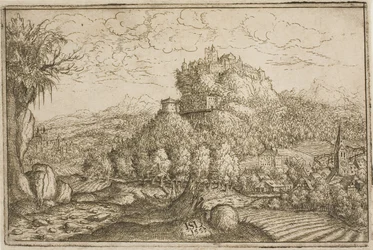 Kasteel op een heuveltop