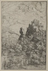 Landschap met een kasteel