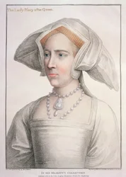 Mary Tudor (1516-58) gegraveerd door Francesco Bartolozzi (1727-1815)