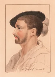 Simon George van Quocoute, Cornwall, 1812 (gravure)