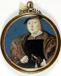 Sir Thomas Pope (aquarel op perkament)