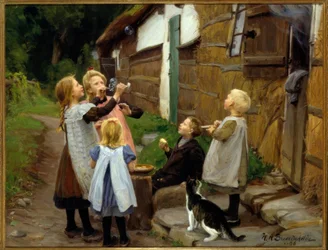 H.A.Brendekilde, zeepbellen