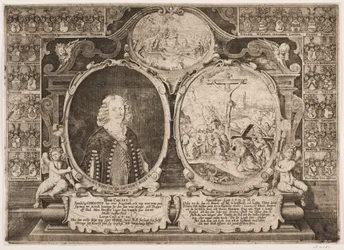 Niels Windet naar Grundet en een voorstelling van Christus aan het kruis