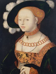 Duits: Bildnis einer Dame Portret van een dame