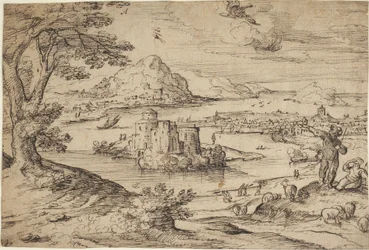 Landschap met de val van Icarus