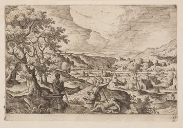 Plaat 19, uit Landschappen met scènes uit het Oude en Nieuwe Testament en Ovidius