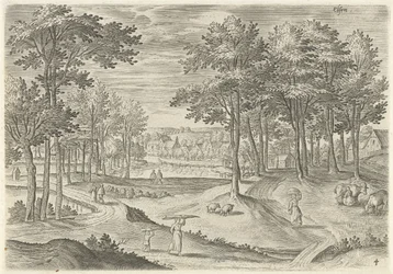 Gezicht op Elsene
