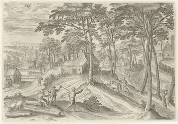 Gezicht op Stal (Gezichten uit de omgeving van Brussel)