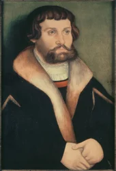 Portret van een bebaarde jongeman