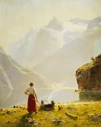 Een zomerdag op een Noorse fjord