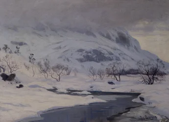 Berglandschap, winter