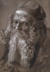 Een oude man van 93, Sint Hiëronymus, late 16e eeuw