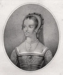 Catherine Parr, gegraveerd door Bocquet, uit 