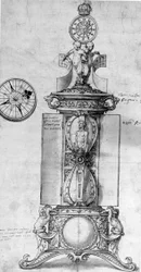 Ontwerp voor een Zoutklok, c.1543