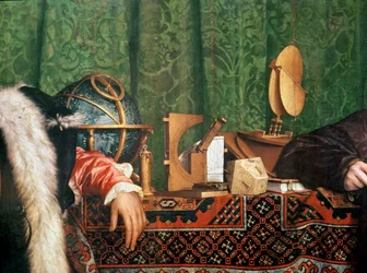 De Ambassadeurs, detail van de astronomische instrumenten, 1533 (detail)