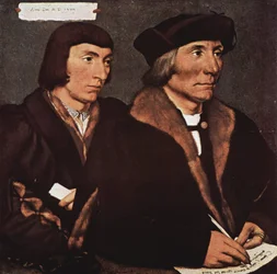 Duits: Thomas Godsalve (1481-1542) und sein Sohn Sir John (etwa 1510-1556) Portret van Thomas Godsalve en zijn Zoon John