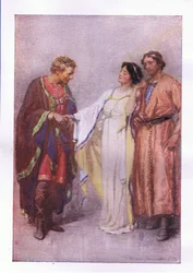 Hoe zeg je? Mijn gevangene of mijn gast? (Het Winterverhaal), uit De Volledige Werken van Shakespeare gepubliceerd door George Harrap & Co Ltd, 1920s