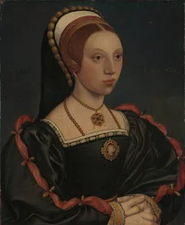 Portret van een jonge vrouw Catherine Howard, ca. 1540-1545