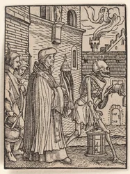 De priester, uit „De dans des doods“