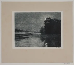 Landschap. Maanlicht