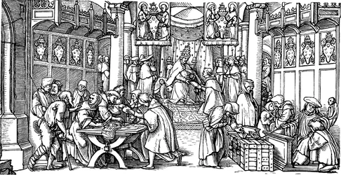 De verkoop van aflaten, detail