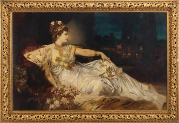 Charlotte Wolter (1834-1897) als "Messalina" in "Arria en Messalina" van Adolf von Wilbrandt
