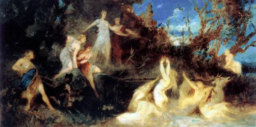 De Jacht van Diana, studie