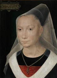 Detail (Portret van een jonge vrouw)