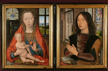 Diptych of Maarten van Nieuwenhove (painting on oak panels)