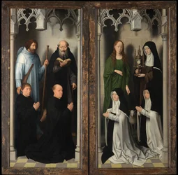 Exterieur van het drieluik van Sint-Jan de Doper en Sint-Jan de Evangelist