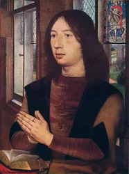 Maarten van Nieuwenhove, uit Het Diptiek van Maerten van Nieuwenhove, 1487