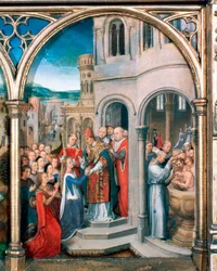 Sint-Ursula Schrijn, Aankomst in Rome, 1489